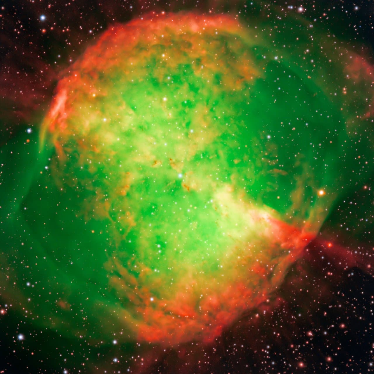 Dumbbell Nebula, planetary nebula in Vulpecula